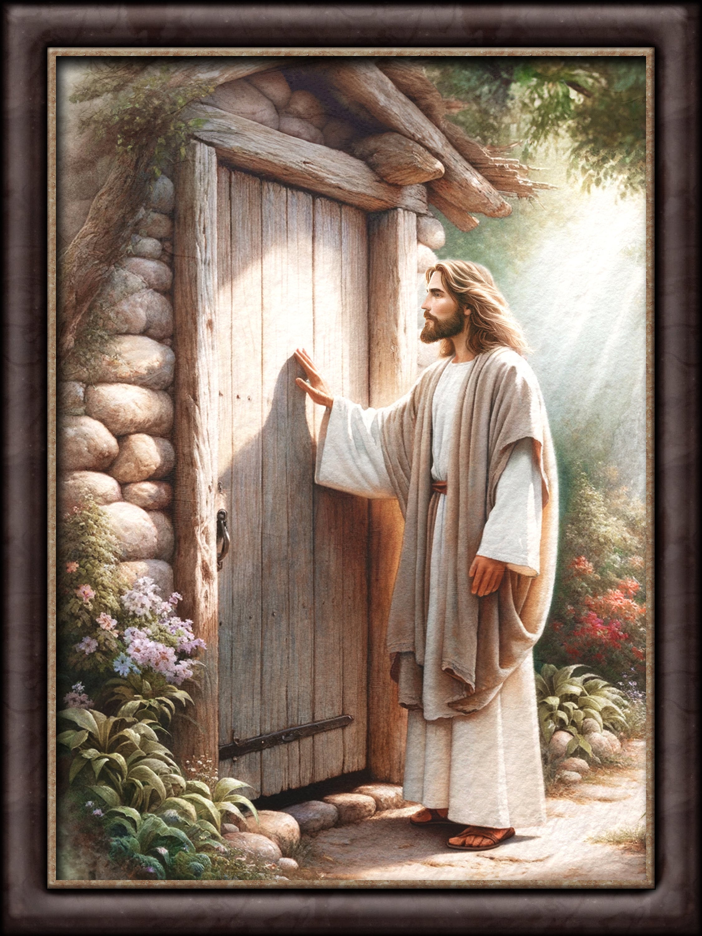 Jesus at 危なかっ your door