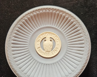 Vintage Wedgwood Small Blue Jasperware Trinket Dish