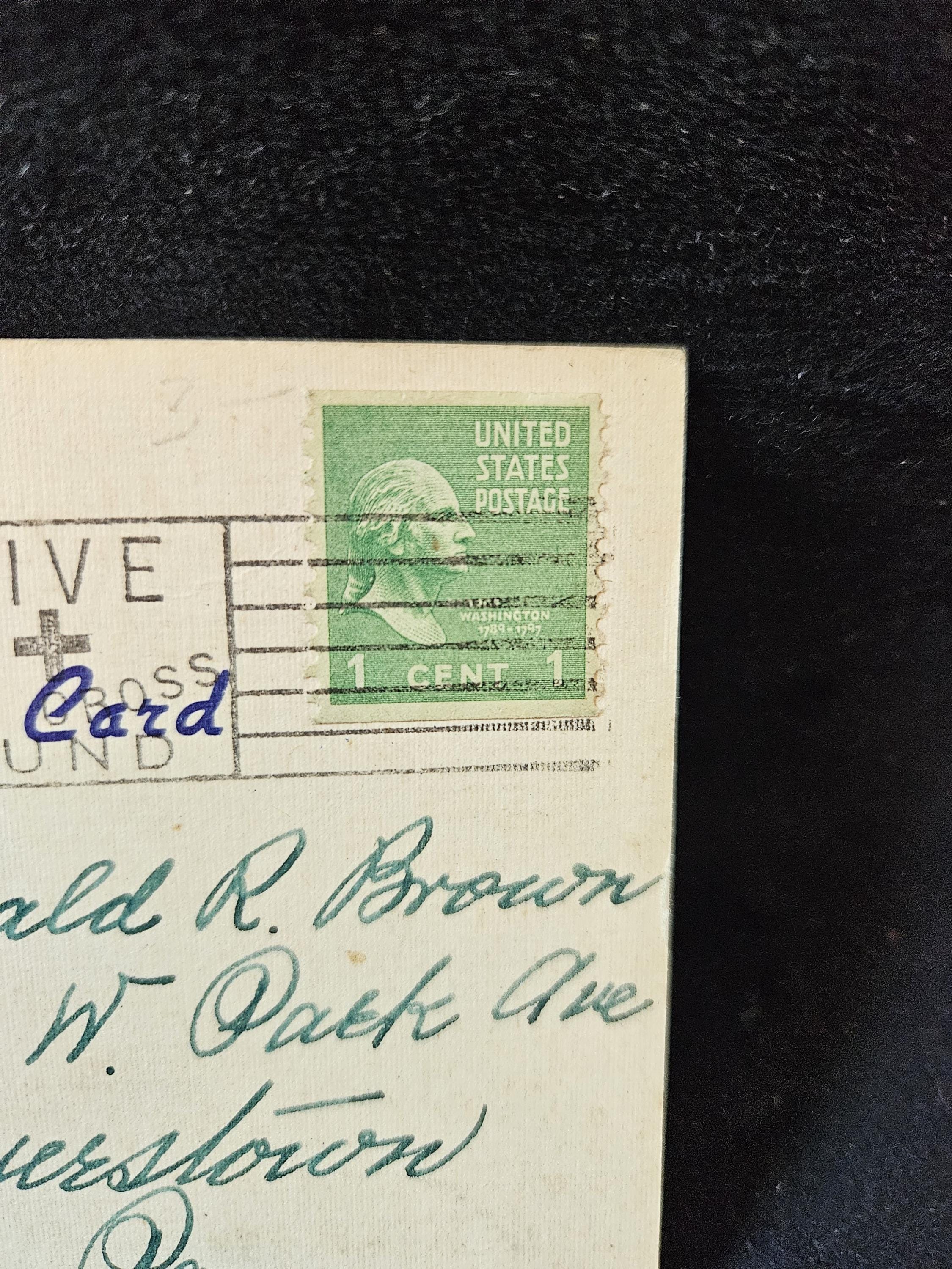 George Washington 1 Cent Stamp Green - Etsy