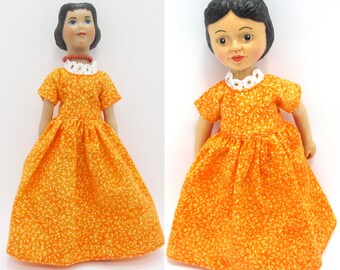 Hitty Doll Basic Orange Mini Print