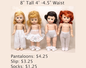 Doll Undies for Ginny Muffie Alexanderkins 8" tall 4" -4.5" Waist