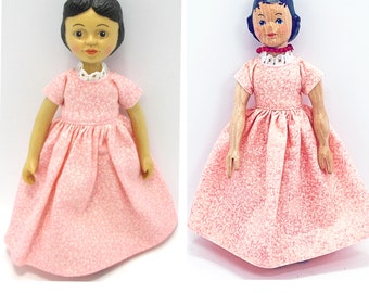 Hitty Doll Basic Dress Pink Mini Print
