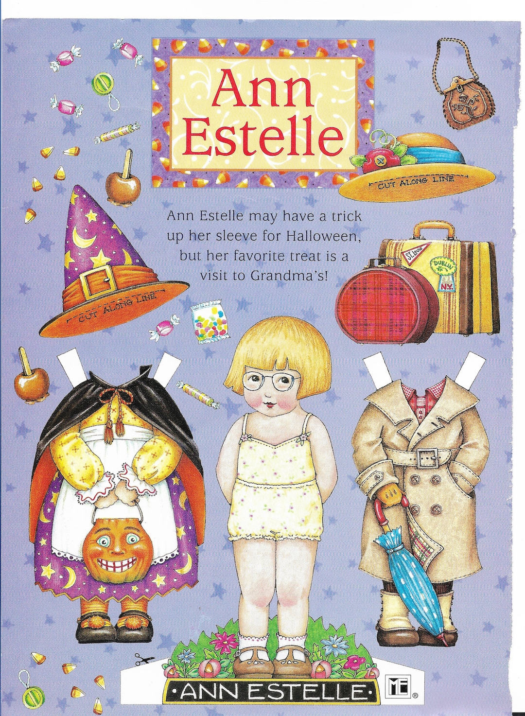 Ann Estelle Paper Dolls From Doll Reader Magazine Halloween - Etsy