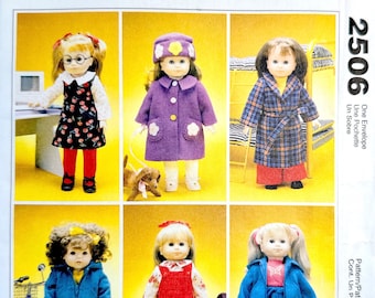 McCalls 2506 Doll Clothes Pattern for 18 inch Dolls Uncut