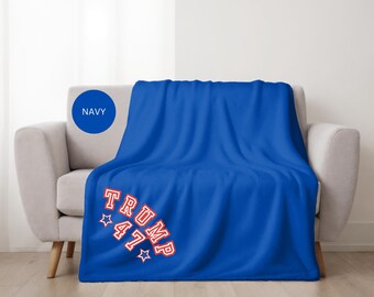 Trump 47 President  Stadium Blanket, Trump 45 47 Stadium Blanket, Trump President Stadium Blanket, Gift for him, gift for her