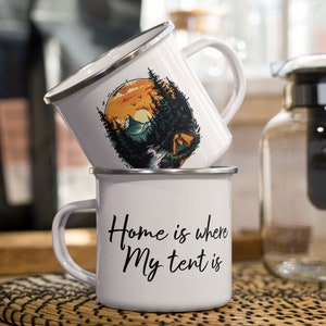 Custom Camping Mug, Personalized Hiking Cup, Camping Gear, Custom Hiking Lover Gift, Adventure Travel Mug,  Unique Outdoor Mug, Custom Mug