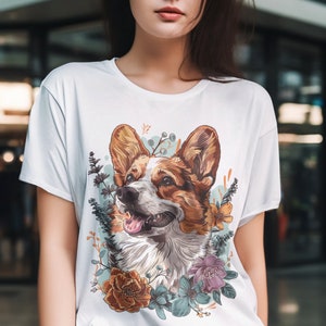 Anatomia Di Un Corgi Divertente Maglietta Bianca - Foto 9