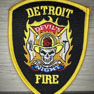 Detroit Fire Patch (Novelty Design)