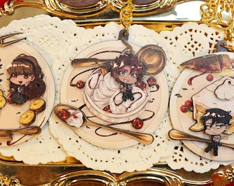Dead Plate - Layered Wooden Charm