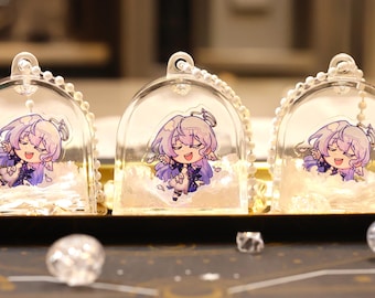 Robin Liquid Feather Arch Charm - Honkai Star Rail Acrylic Keychain 2”