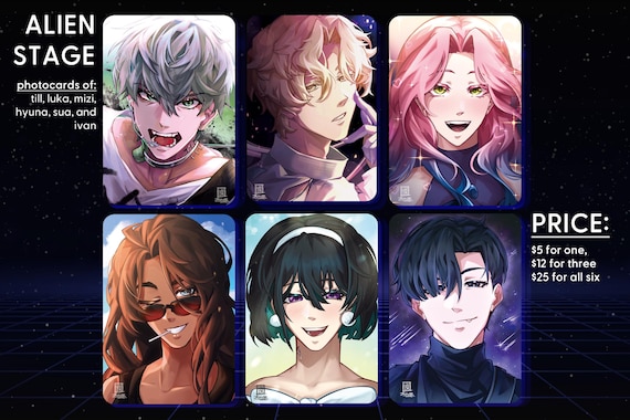 Holographic Alien Stage Photocards - Etsy