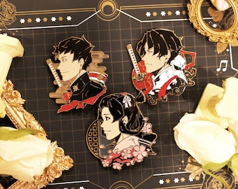 2.75'' TGAA Enamel Pins | Naruhodo, Susato, and Asougi
