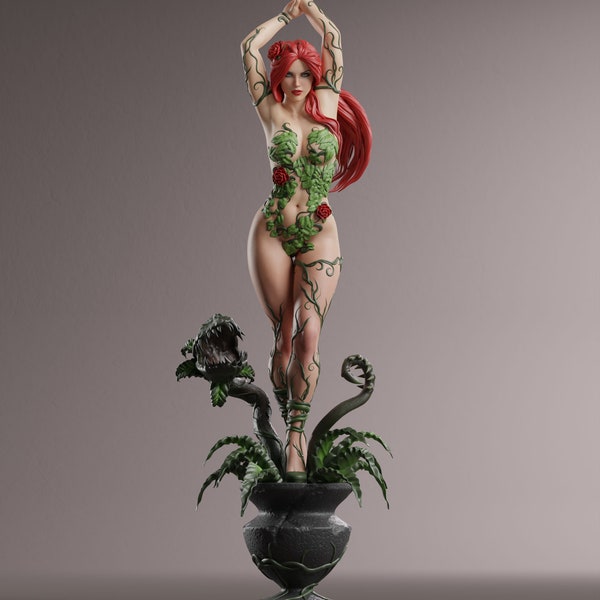 Posion Ivy Sammlerstück von Poison Ivy in 1-6 Größe, modelliert von Abe3D | Unbemalt oder Bemalt