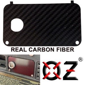 Carbon Fiber Golf Cart Key Switch Plate for EZGO TXT PDS Electric 36V 48V