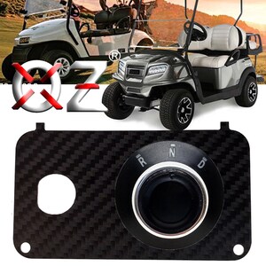 カーボンファイバー キースイッチプレート ロータリーギアセレクター ゴルフカート 前進/後進 RND Ezgo TXT PDS 電動 36V 48V 用