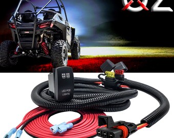 Rock Lights On/Off Red Rocker Switch and 100ft. Wire Spool with Pulse