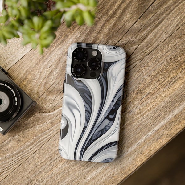 Marble Swirl iPhone Case for iPhone - 15, 14, 13, 12, 11, XR, XS, X 8, 7 Plus, Pro, Max, SE, Mini