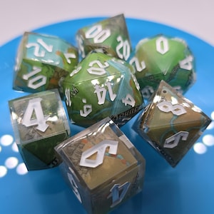 Golarion Inner Sea (2010) - Jeux de dés faits à la main à partir d'une véritable carte des paramètres de Pathfinder pour D&D, Pathfinder et autres RPG de table