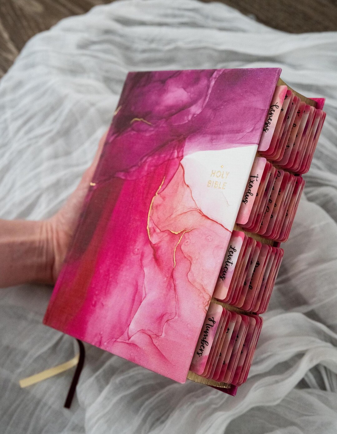 PERSONALIZED Pink Magenta Artisan NIV Journaling Bible, Teen Girl Bible ...