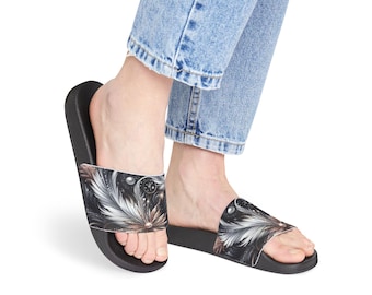 Floral Print Women&#39;s Sandals: Customizable Summer Slides