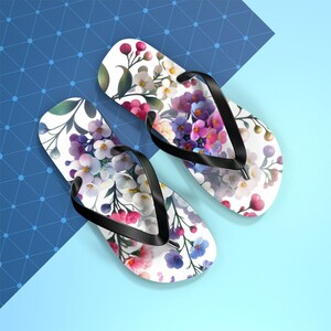 Floral Print Flip Flops: Stylish Summer Beach Footwear image 3