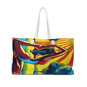 Large Weekender Tote Bag: Yoga, Gym & Travel