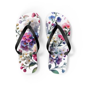 Floral Print Flip Flops: Stylish Summer Beach Footwear image 6
