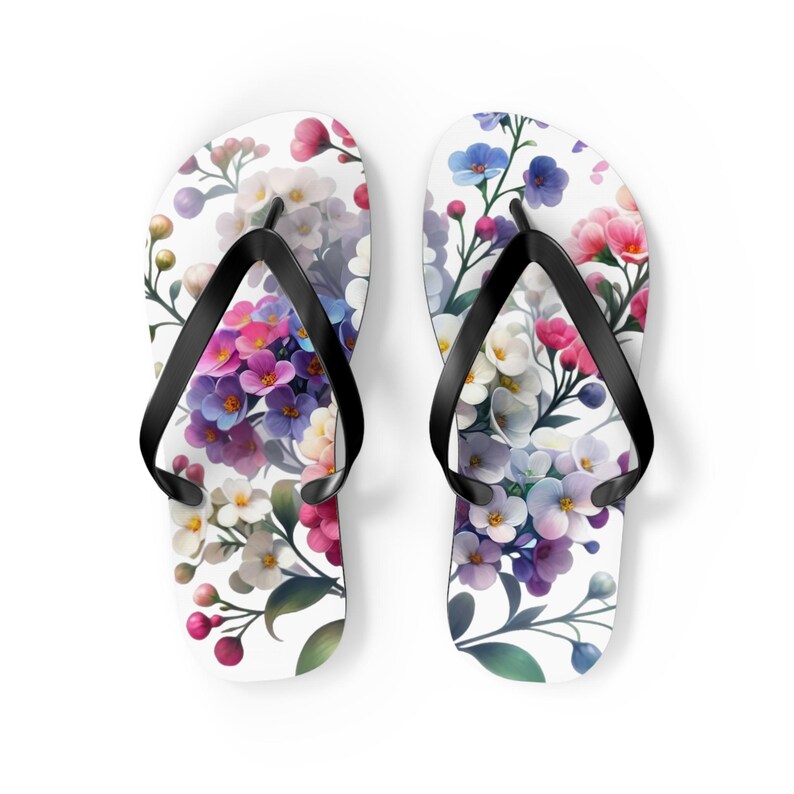 Floral Print Flip Flops: Stylish Summer Beach Footwear image 6