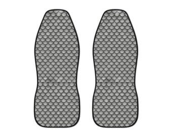 Gray Fish Scale Pattern Car Seat Covers | Scallop Texture Auto Seat Cover