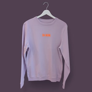 Tröja Statement OK wow Lila Orange lila