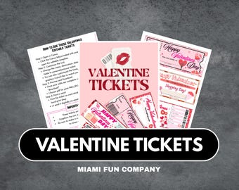 Cupones de San Valentín imprimibles y vales del amor: un regalo romántico para él o para ella