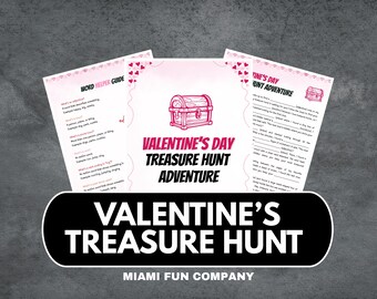 Pistas para la búsqueda del tesoro de San Valentín para niños: Juego imprimible de búsqueda del tesoro en interiores