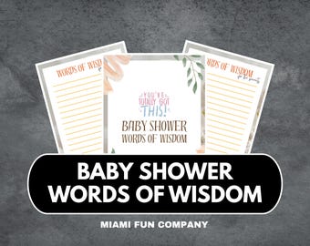 Tarjetas imprimibles con consejos para baby shower: comparte consejos para padres primerizos o futuras mamás.