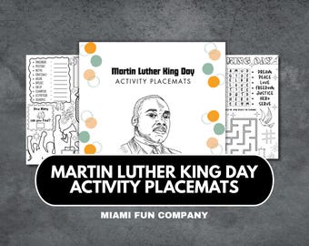 Hoja de trabajo imprimible sobre historia y manualidades del Día de Martin Luther King para niños