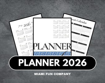 Planificador de objetivos 2026 imprimible para propósitos de Año Nuevo y productividad anual