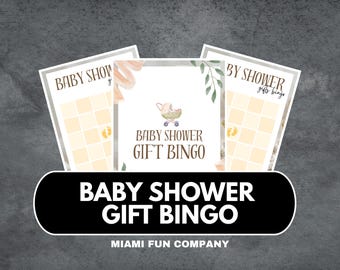 Juego de bingo imprimible para baby shower