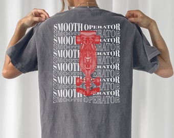 Smooth Operator Comfort Color Unisex Tshirt Formula One Ferrari CS55 Tee Gift f1 2024 Carlos Sainz F1 driver Shirt Inspired Aesthetic Racing