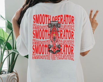 Smooth Operator Formule 1 Gildan 5000 Tshirt unisexe F1 Tee cadeau Ferrari Carlos Sainz pilote de f1 chemise inspiré des vêtements de course esthétiques