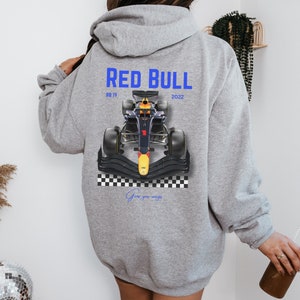 Red Bull Formula One Hoodie Heavy Blend Unisex Sweatshirt F1 Max Verstappen Sergio Perez Gift F1 driver Inspired Aesthetic Racing Clothing
