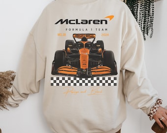 Mclaren 2024 Formula One Crewneck Unisex Sweatshirt Heavy Blend™ Sweatshirt Gift F1 Lando Norris Oscar Piastri F1 Inspired Racing Clothing