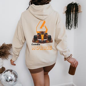 Lando Norris 2025 Mclaren Formel Eins Hoodie Schwere Mischung Unisex Sweatshirt F1 Oscar Piastri Geschenkfahrer Inspiriert Ästhetische Rennsportkleidung