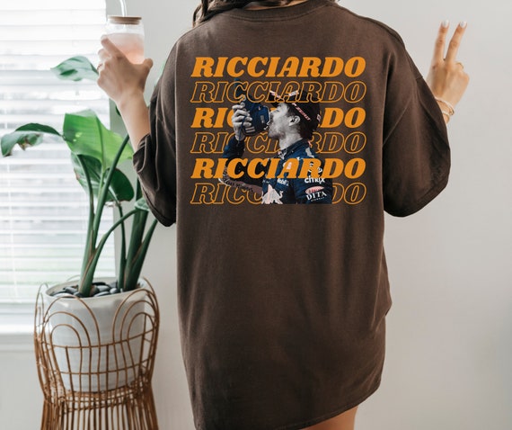 Daniel Ricciardo Formula One Tshirt Gildan 5000 Unisex F1 Tee Gift Mclaren Alpha Tauri DR3 f1 driver Shirt Inspire Aesthetic Racing Clothing