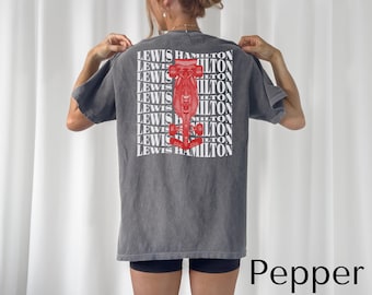 Lewis Hamilton 2025 Ferrari Comfort Color Unisex Tshirt Formula One LH44 Tee Gift f1 Hammer time F1 driver Shirt Inspire Aesthetic Racing