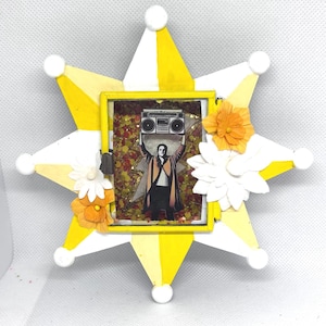 John Cusack Say Anything MINI Nicho Shadowbox Shrine, 80s, Movies, Cinema, Mexican Folk Art, Pop Culture, Celebrity, Famous People, Fan Art