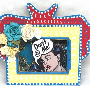 Don’t @ Me Nicho Shadowbox Shrine, Pop Art, Mexican Folk Art, Comic Art, Nicho Art, Social Media, Maximalism, Friend Gift, Gift for Her