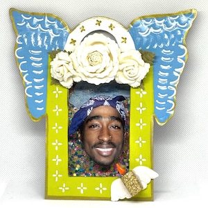 Tupac Forever Nicho Shadowbox Shrine, 90s Rap, Mexican Folk Art, Tupac Fan Art, Music Lover Gift, Altar, Retablo, Maximalism, Celebrity