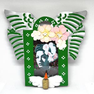 Billie Holiday Nicho Shadowbox Shrine, Music Lover, Unique Gift, Mexican Folk Art, Altar, Retablo, Ofrenda
