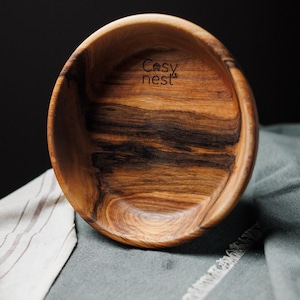 Handmade Walnut Wood Bowl – Rustic Kitchen Decor & Eco-Friendly Gift