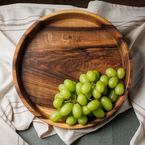 Handmade Walnut Wood Bowl – Rustic Kitchen Decor & Eco-Friendly Gift