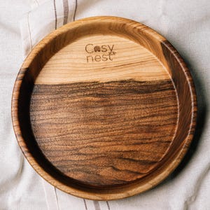 Handmade Walnut Wood Bowl – Rustic Kitchen Decor & Eco-Friendly Gift